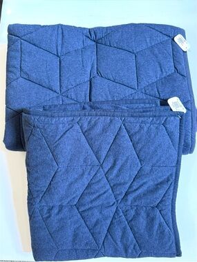 POTTERY BARN KIDS navy blue Euro Sham & Quilt NEW